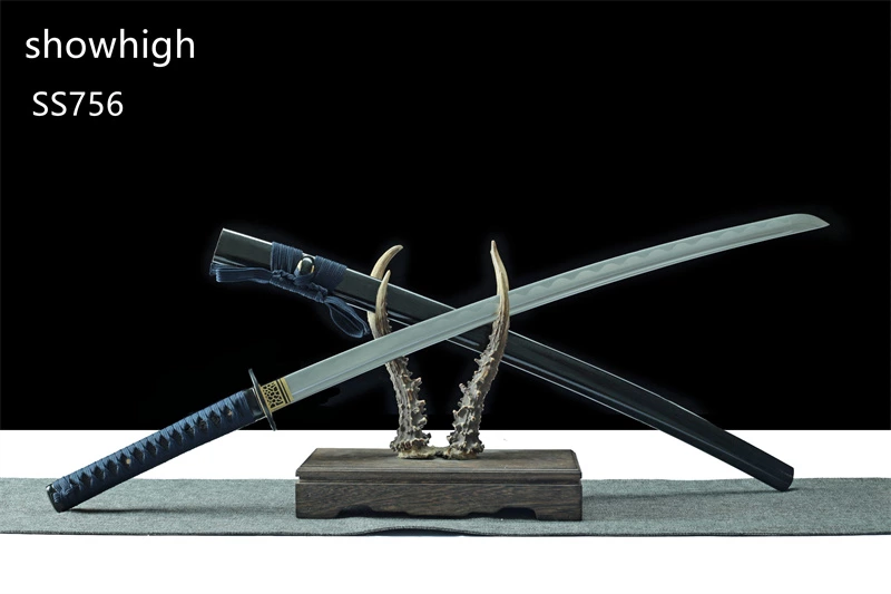 hand forged carbon steel katana sword ss756