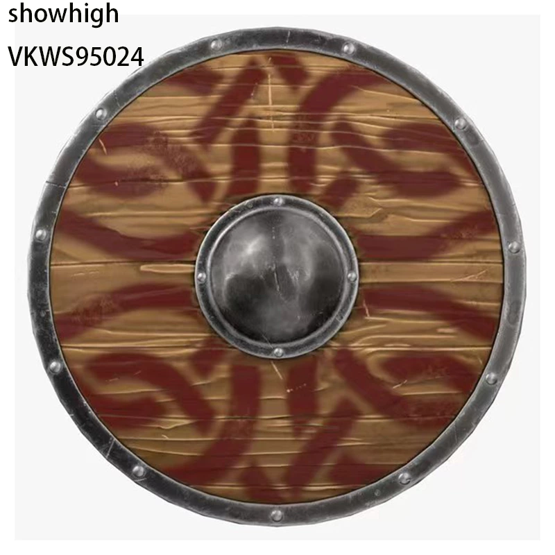 wooden viking ragnar shield VKWS95035