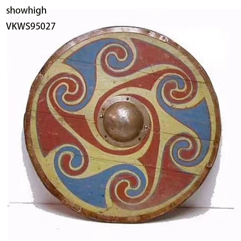 wooden viking ragnar shield VKWS95035