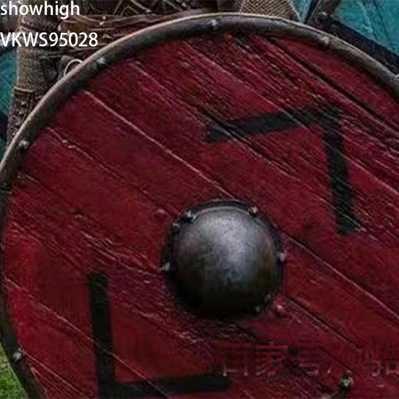 wooden viking ragnar shield VKWS95035