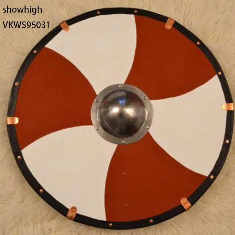 wooden viking ragnar shield VKWS95035