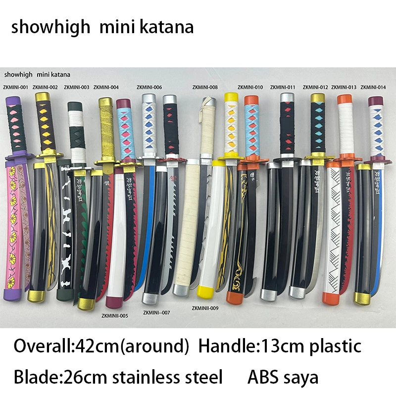 stainless steel mini katana kokushibo replica toy sword ZKMINI-001