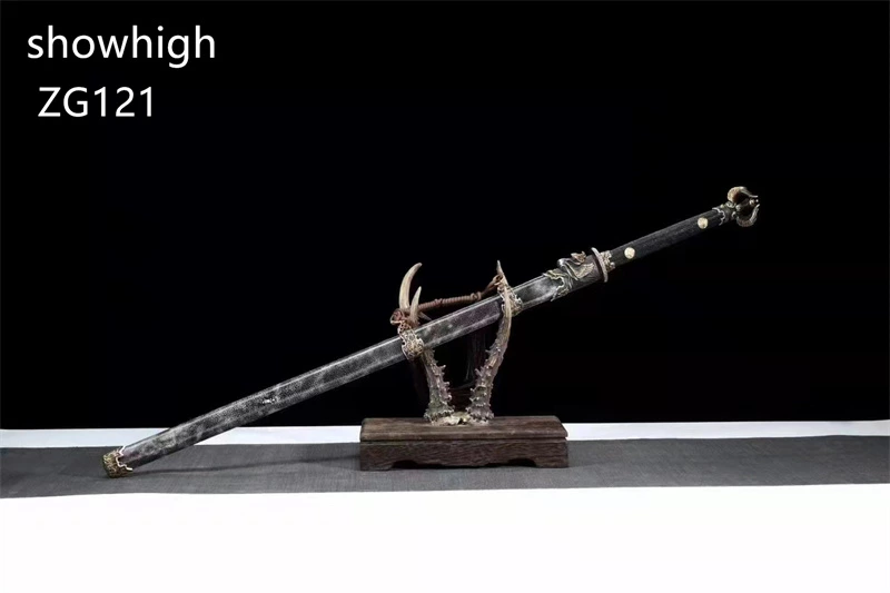 high quality dragon and peacock damascus sword ZG121