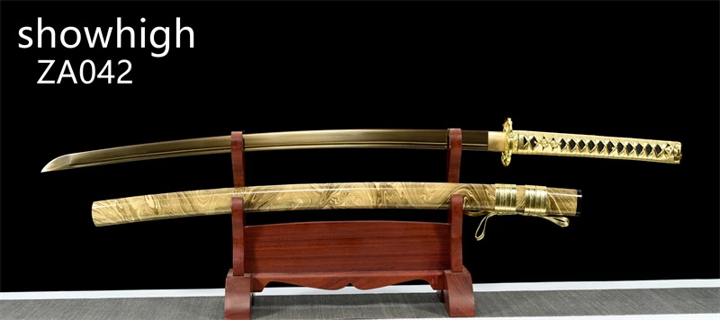 gold snake gld high manganese steel katana sword ZA042