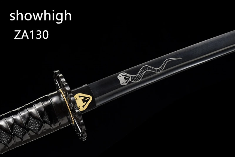 snake black katana sword ZA130