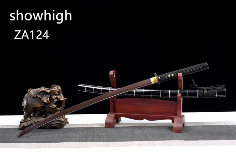 purple  damascus katana swords ZA124