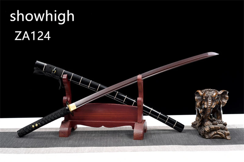 purple  damascus katana swords ZA124