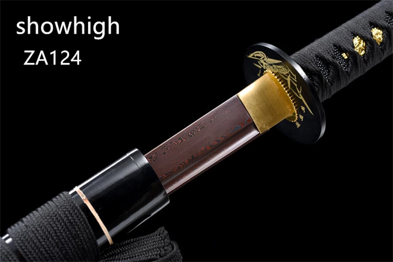 purple  damascus katana swords ZA124
