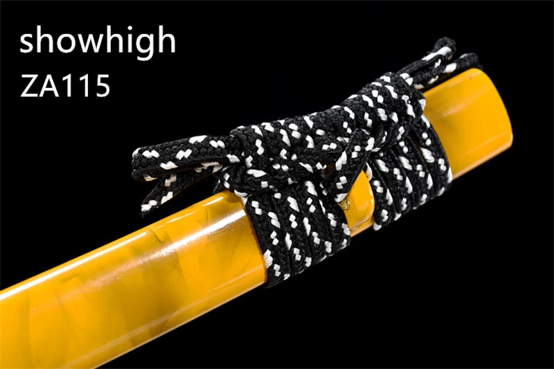 hand forged high carbon steel black katana sword ZA115