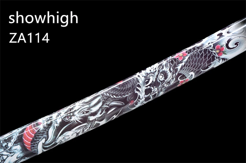 T10 real hamon dragon katana sword ZA114