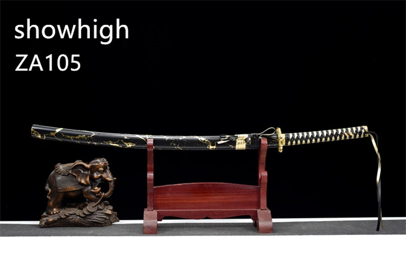 black and gold katana sword ZA105
