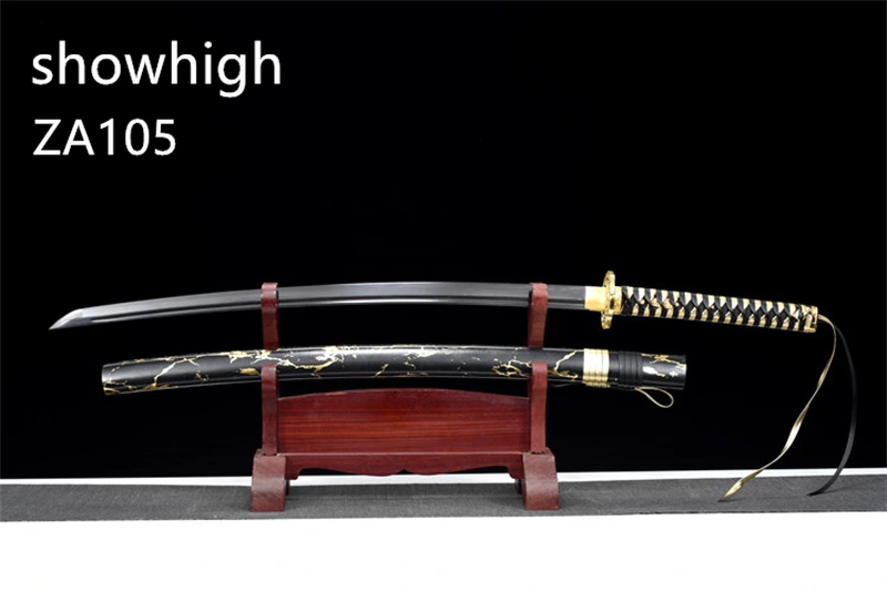 black and gold katana sword ZA105