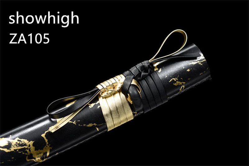 black and gold katana sword ZA105