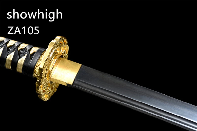black and gold katana sword ZA105