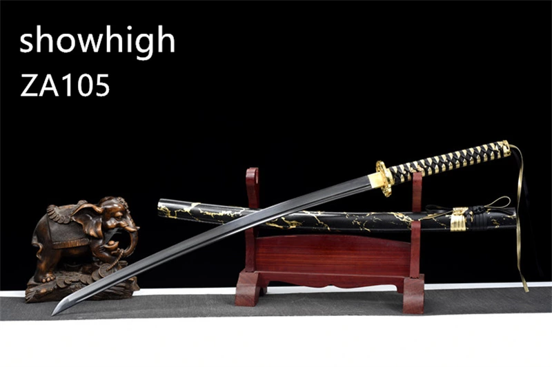 black and gold katana sword ZA105