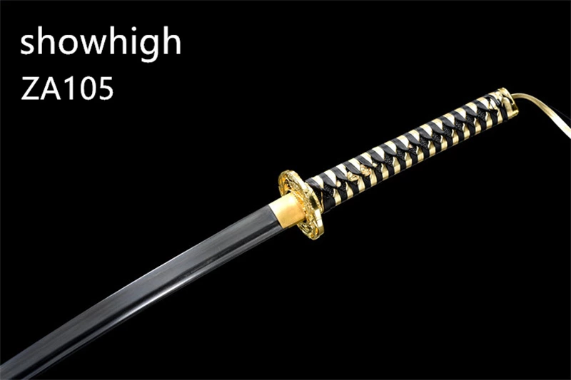 black and gold katana sword ZA105
