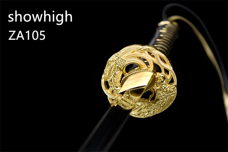 black and gold katana sword ZA105