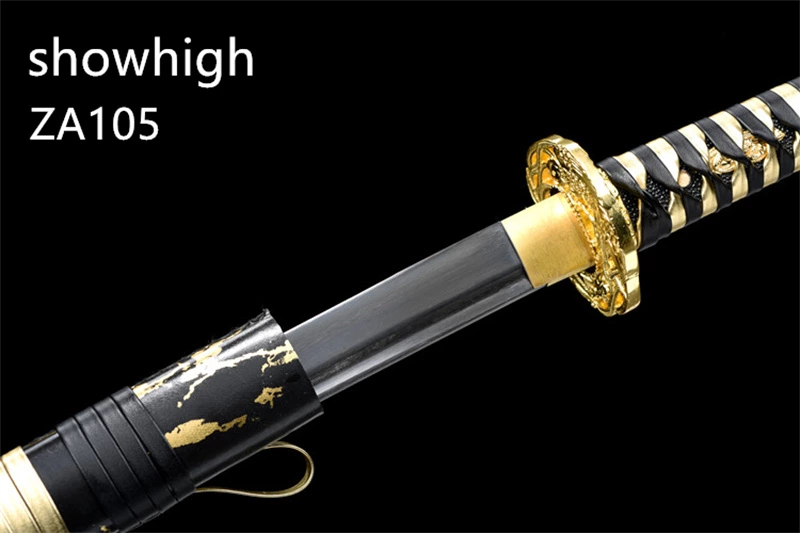 black and gold katana sword ZA105