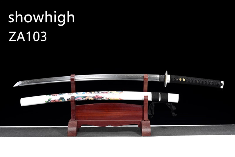 T10 real hamon snake katana sword ZA103