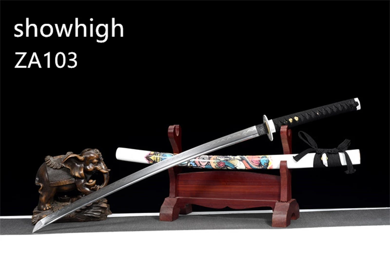 T10 real hamon snake katana sword ZA103