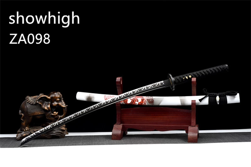 red  dragon black katana sword ZA098