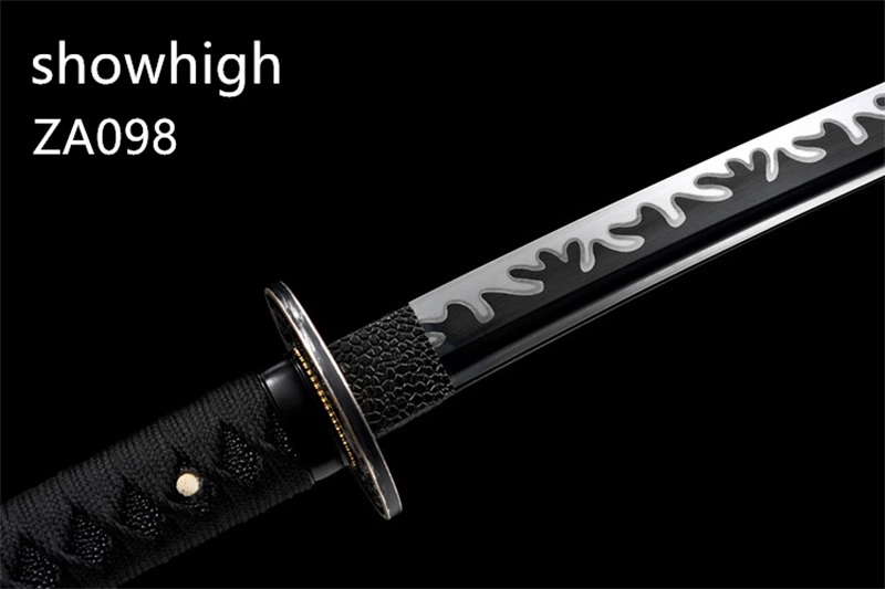 red  dragon black katana sword ZA098