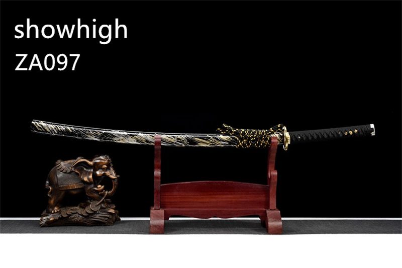 hand forged blue katana sword ZA097