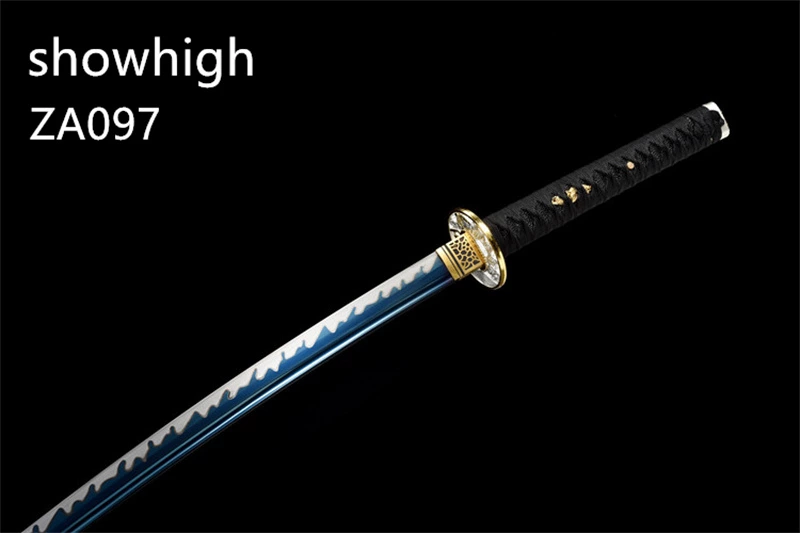 hand forged blue katana sword ZA097
