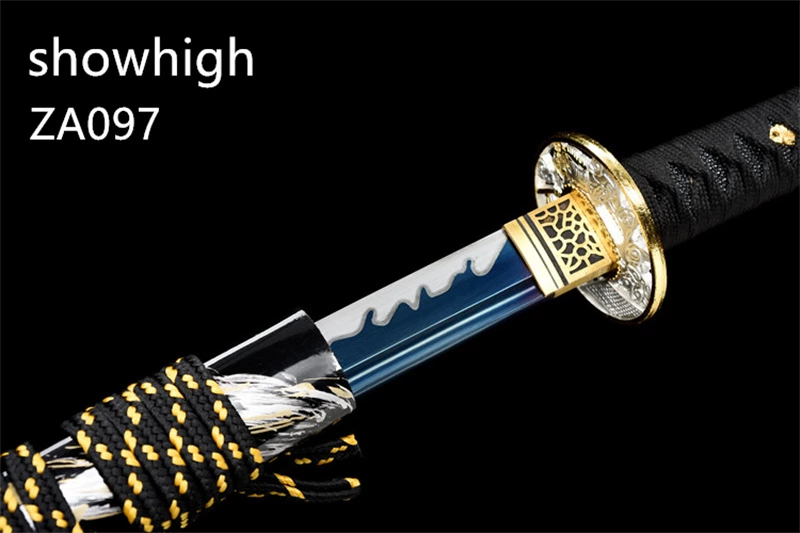 hand forged blue katana sword ZA097