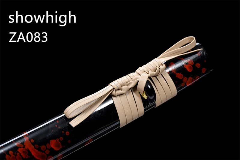 red damascus katana sword ZA083