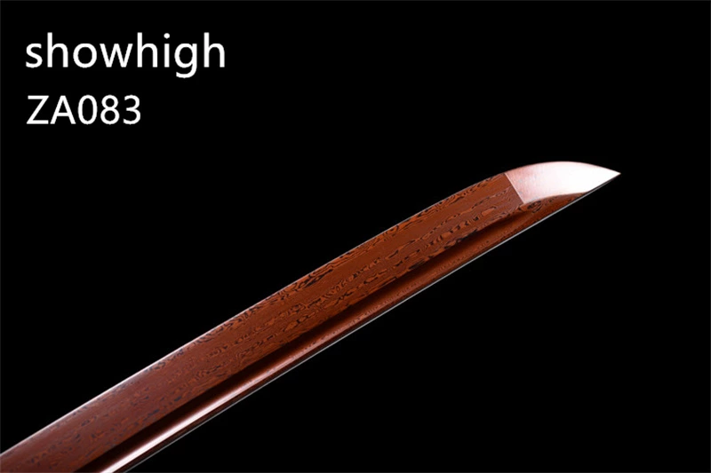 red damascus katana sword ZA083