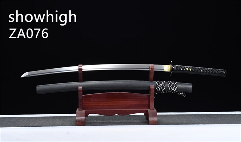 hand forged black katana swords ZA076