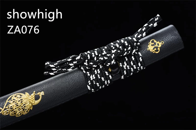 hand forged black katana swords ZA076