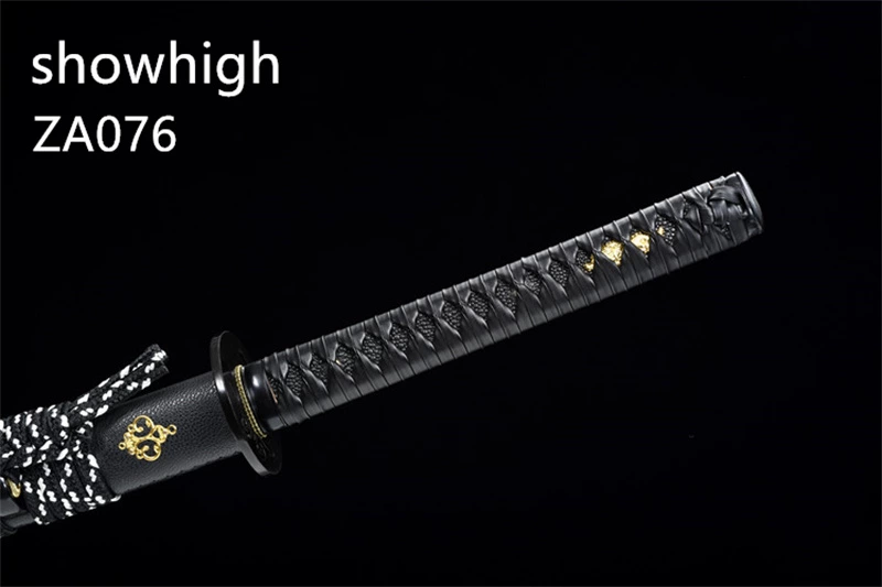 hand forged black katana swords ZA076