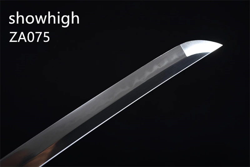 T10 real hamon black katana sword ZA075
