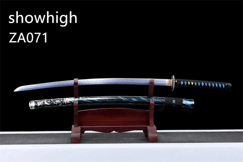 blue katana sword ZA071