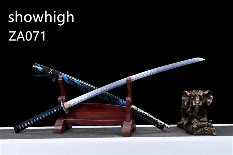 blue katana sword ZA071