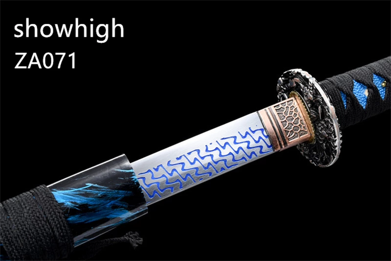 blue katana sword ZA071
