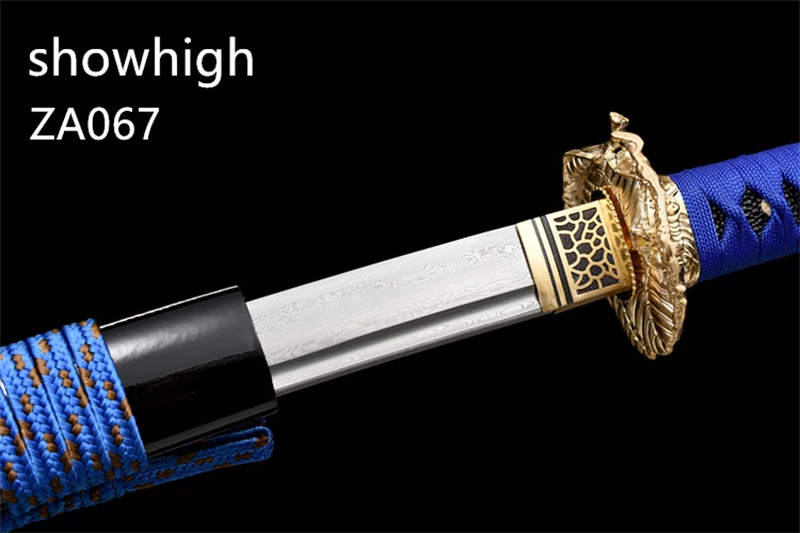 dragon damascus katana sword ZA067