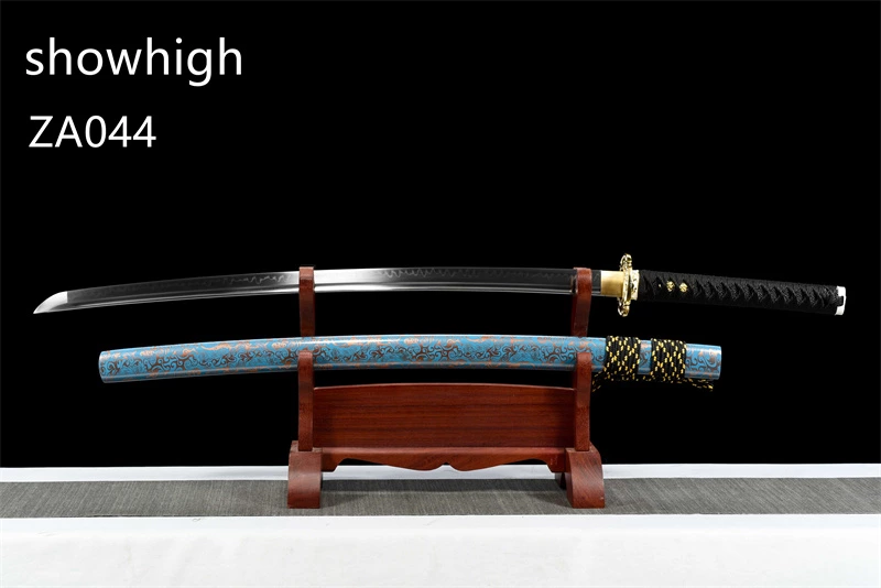 T10 real hamon dragon katana sword ZA044