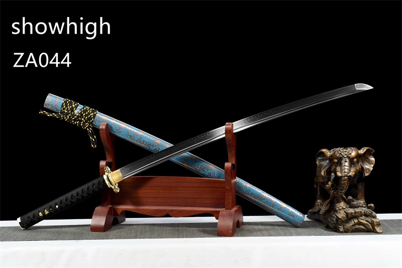 T10 real hamon dragon katana sword ZA044