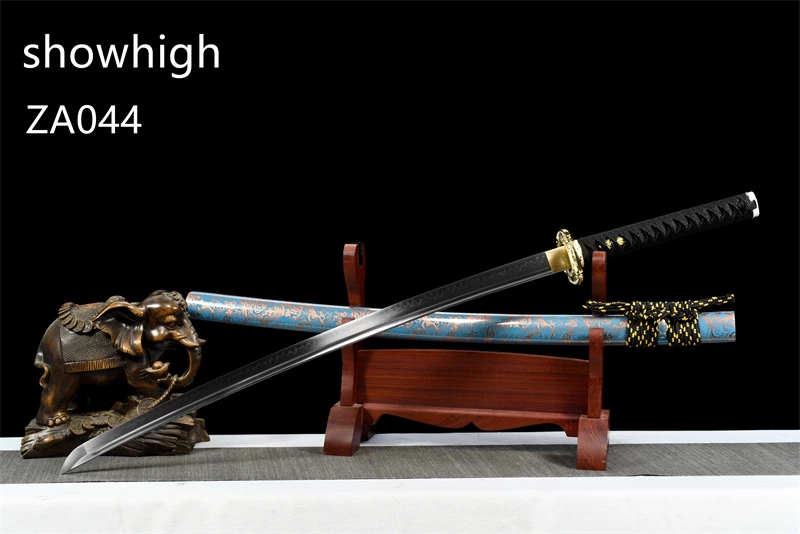 T10 real hamon dragon katana sword ZA044