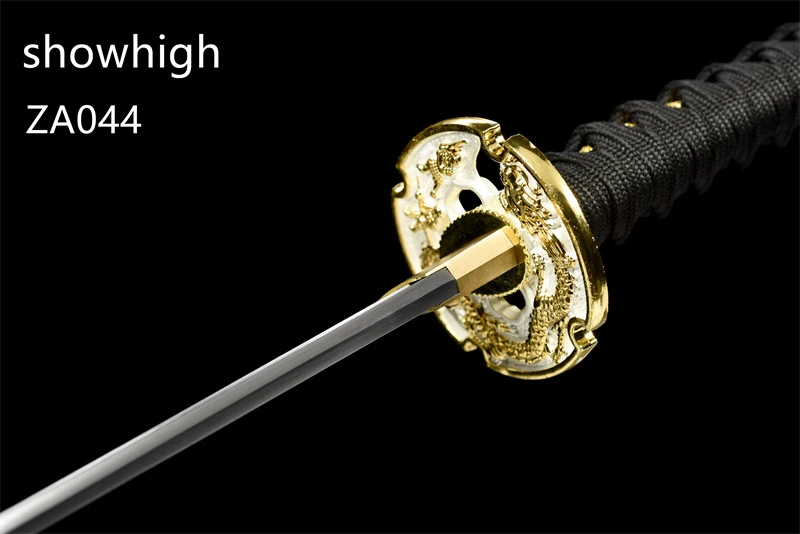 T10 real hamon dragon katana sword ZA044
