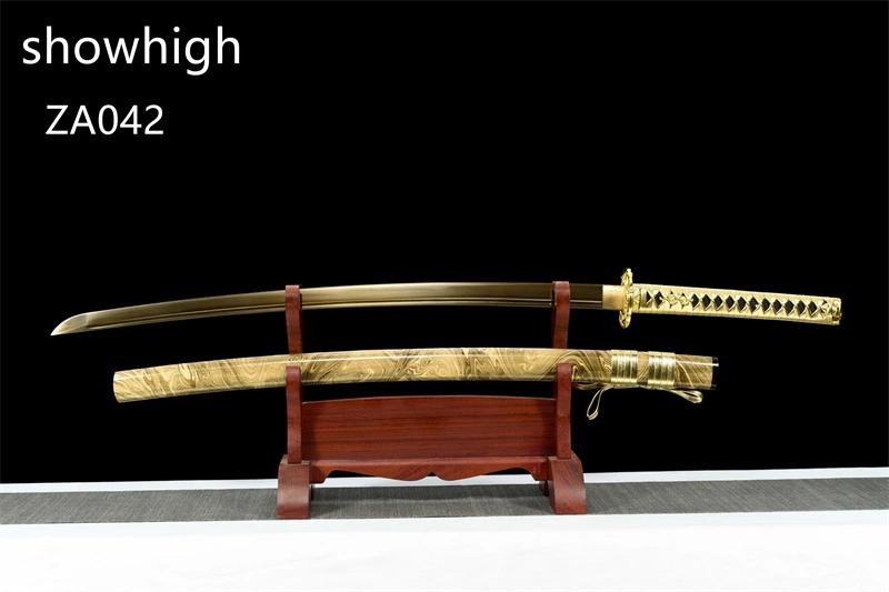 gold snake gld high manganese steel katana sword ZA042