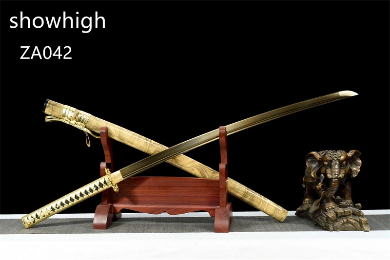 gold snake gld high manganese steel katana sword ZA042