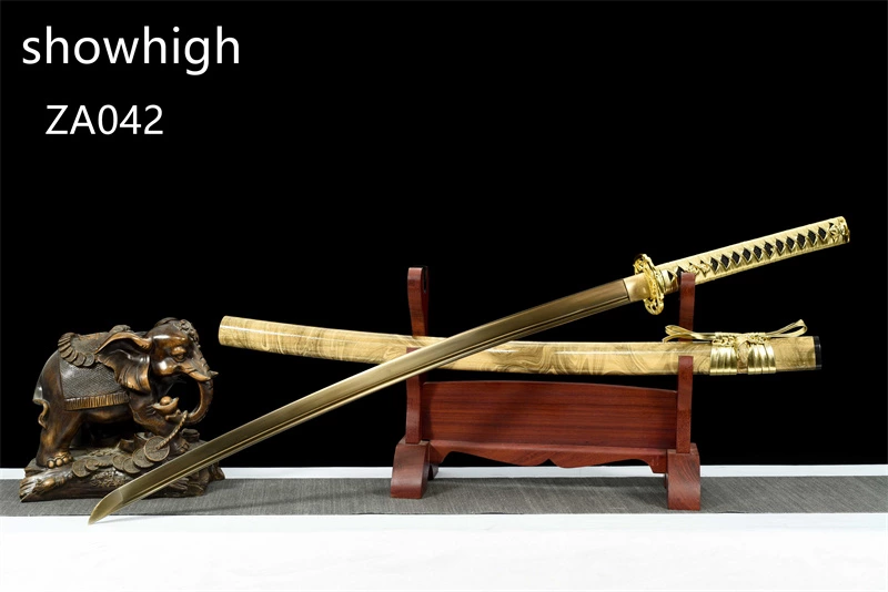 gold snake gld high manganese steel katana sword ZA042