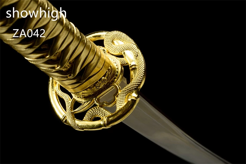 gold snake gld high manganese steel katana sword ZA042