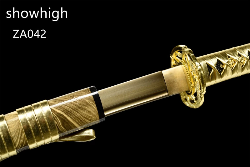 gold snake gld high manganese steel katana sword ZA042