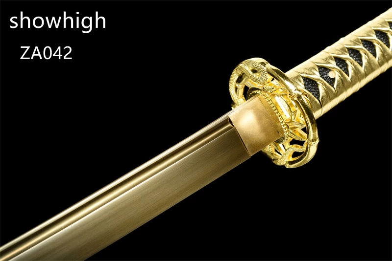 gold snake gld high manganese steel katana sword ZA042