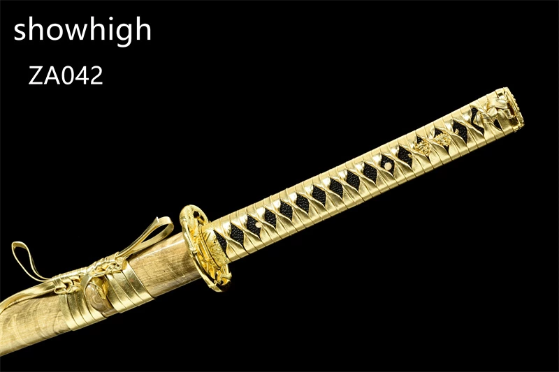 gold snake gld high manganese steel katana sword ZA042